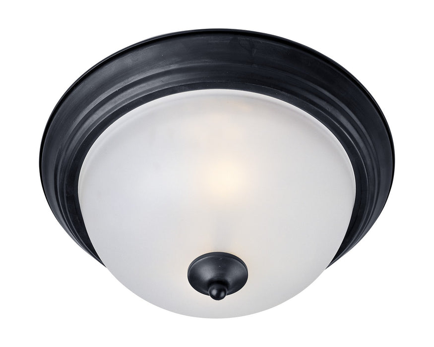 Maxim 5842FTBK Three Light Flush Mount, Black