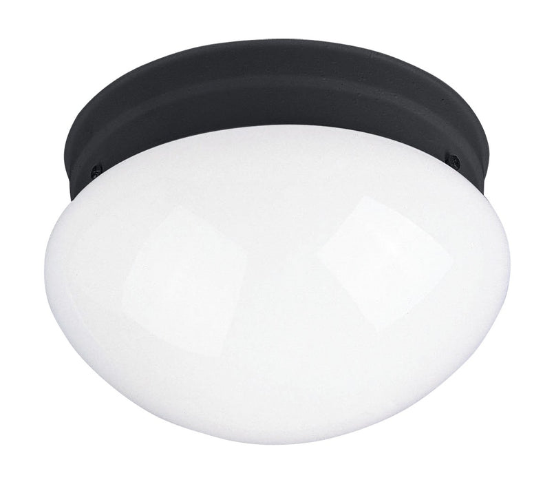 Maxim 5880WTBK One Light Flush Mount, Black