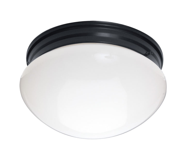 Maxim 5881WTBK Two Light Flush Mount, Black