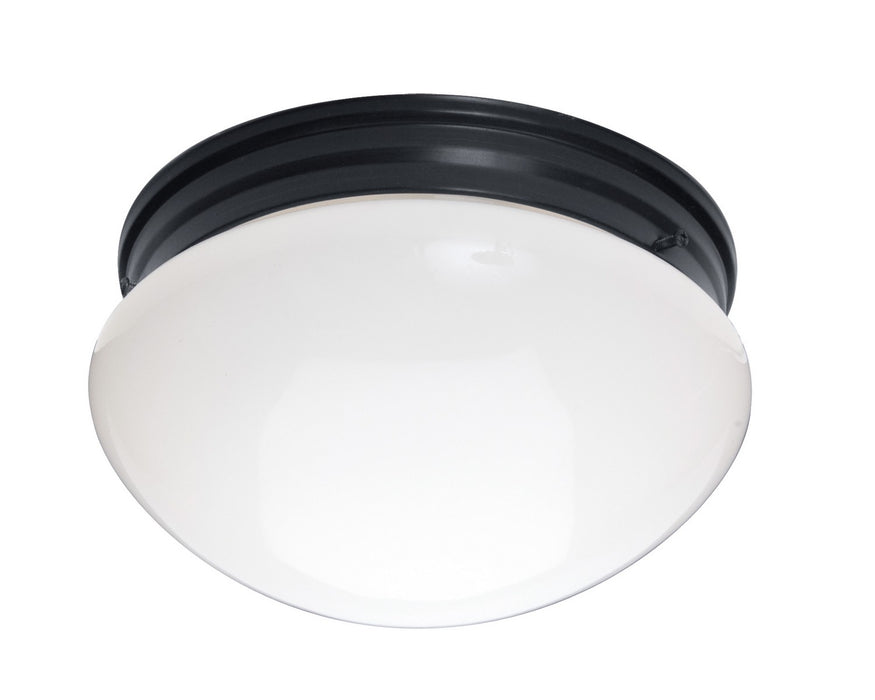 Maxim 5881WTBK Two Light Flush Mount, Black