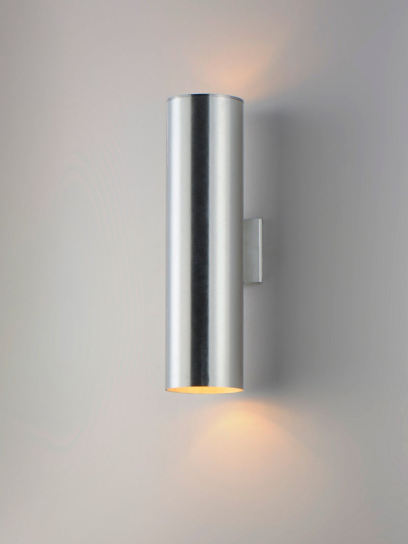 Maxim 86405AL LED Outdoor Wall Sconce, Brushed Aluminum