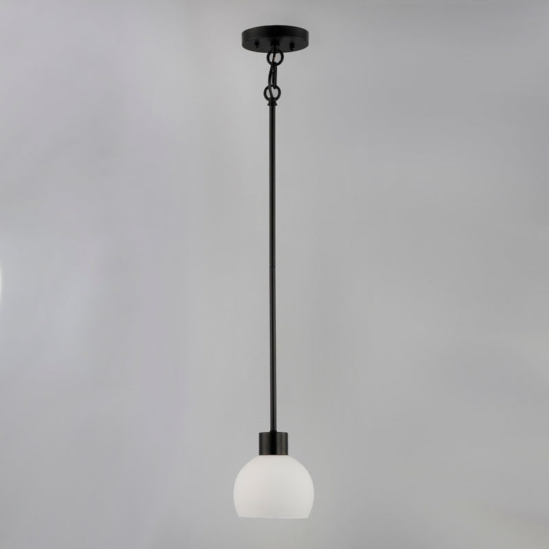 Maxim 91270SWBK One Light Mini Pendant, Black