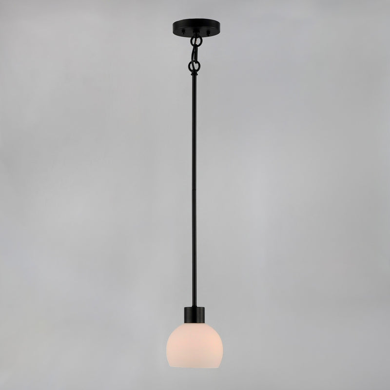Maxim 91270SWBK One Light Mini Pendant, Black