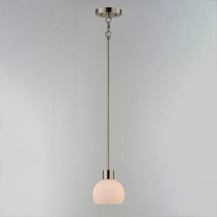Maxim 91270SWSN One Light Mini Pendant, Satin Nickel