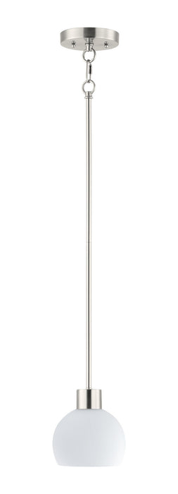 Maxim 91270SWSN One Light Mini Pendant, Satin Nickel