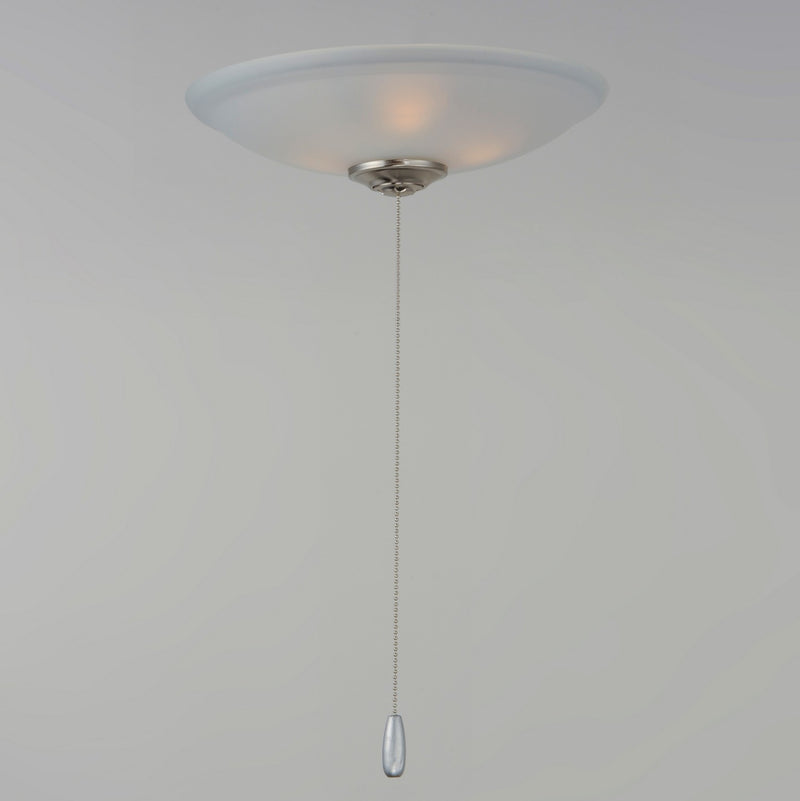 Maxim FKT213FTSN Three Light Ceiling Fan Light Kit, Satin Nickel