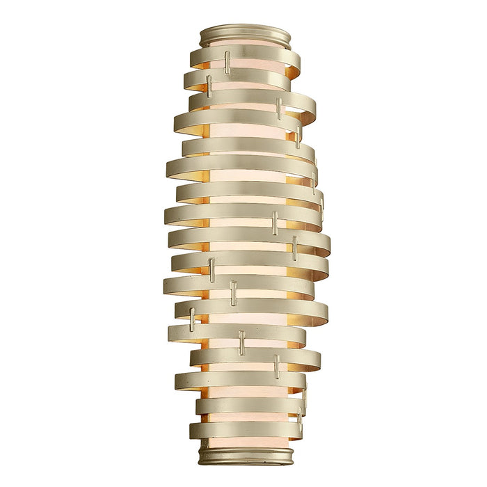 Corbett Lighting 128-13-WSL Three Light Wall Sconce, Warm Silver Leaf