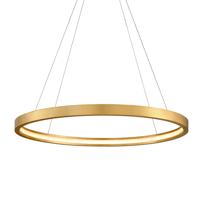 Corbett Lighting 284-43-GL LED Chandelier, Gold Leaf