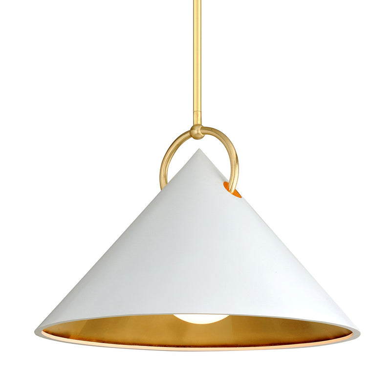 Corbett Lighting 290-42-GL/SWH One Light Pendant, Soft White
