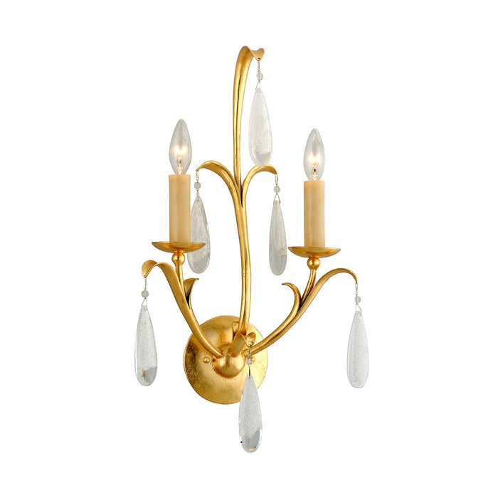 Corbett Lighting 293-12-GL Two Light Wall Sconce, Gold Leaf