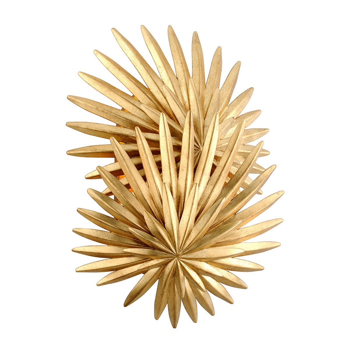 Corbett Lighting 309-12-VGL Two Light Wall Sconce, Vintage Gold Leaf