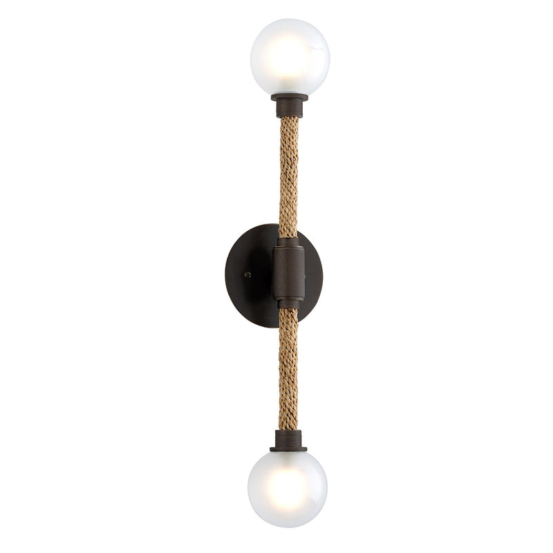 Troy Lighting B7252-BRZ Two Light Wall Sconce, Classic Bronze