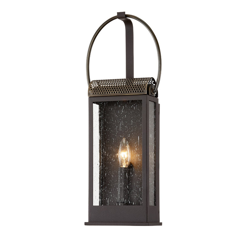 Troy Lighting B7421-HZ/BR One Light Wall Sconce, Holmes Bronze/Brass