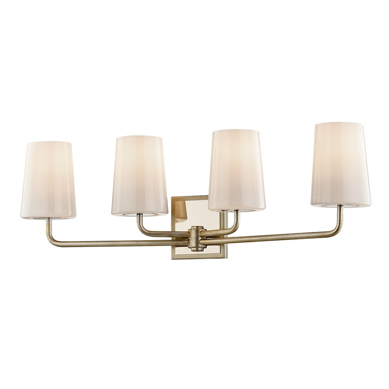 Troy Lighting B7694-WSL/PN Four Light Bath and Vanity, Warm Silver Leaf