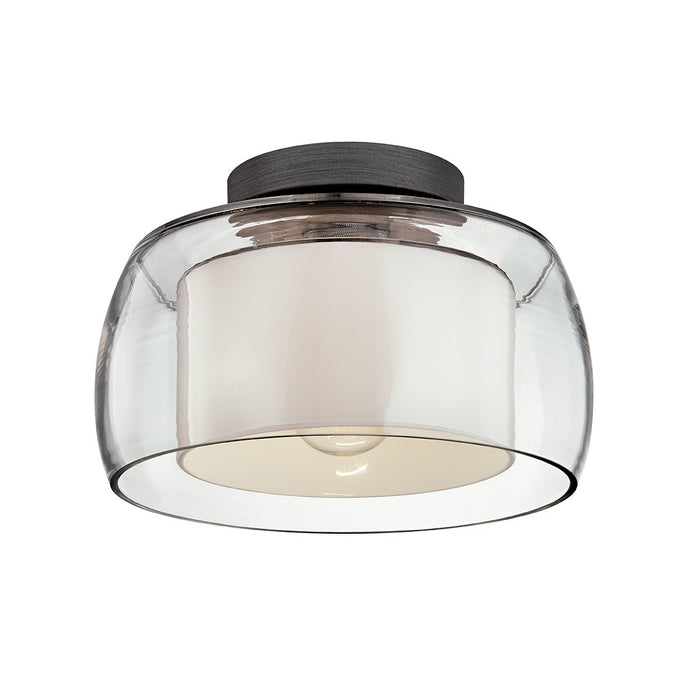 Troy Lighting C7560-GRA One Light Flush Mount, Graphite