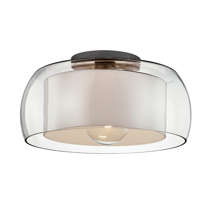 Troy Lighting C7561-GRA One Light Flush Mount, Graphite