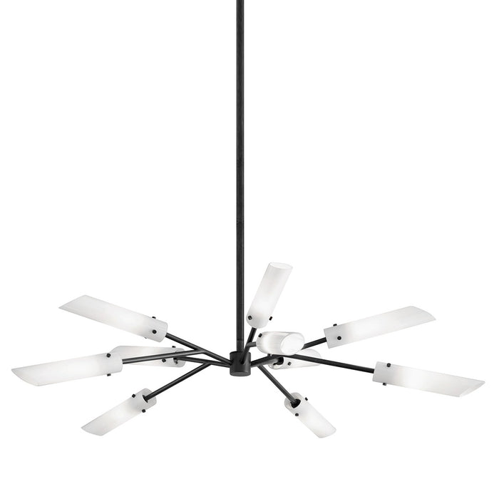 Troy Lighting F7227-SFB Ten Light Chandelier, Soft Off Black