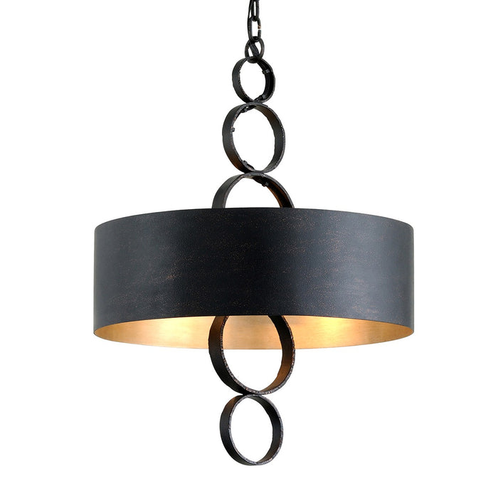 Troy Lighting F7234 Four Light Chandelier, Charred Copper
