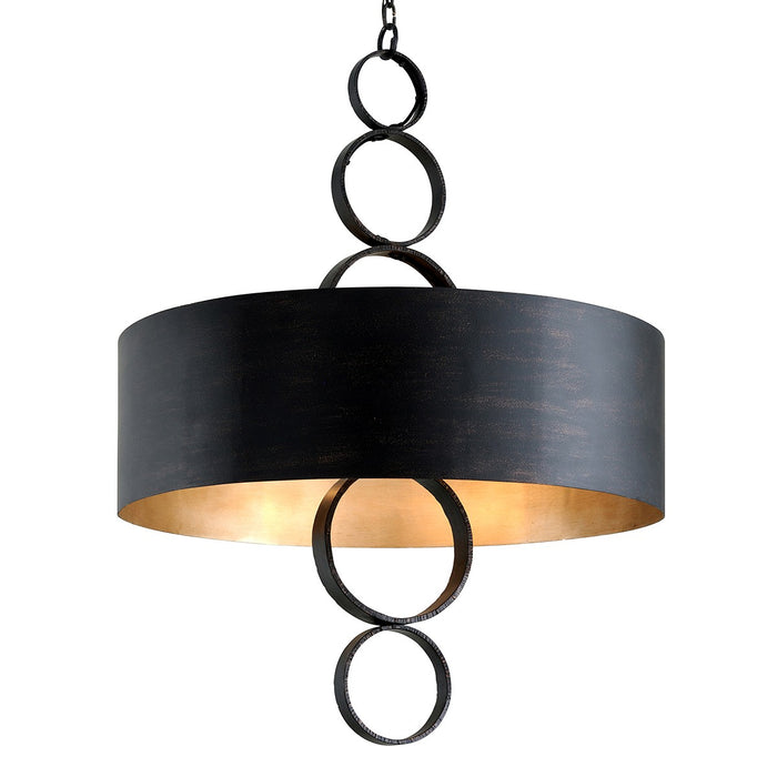 Troy Lighting F7236-CH Eight Light Chandelier, Charred Copper