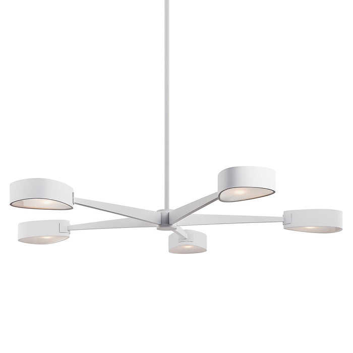 Troy Lighting F7345-TWH Five Light Chandelier, Textured White