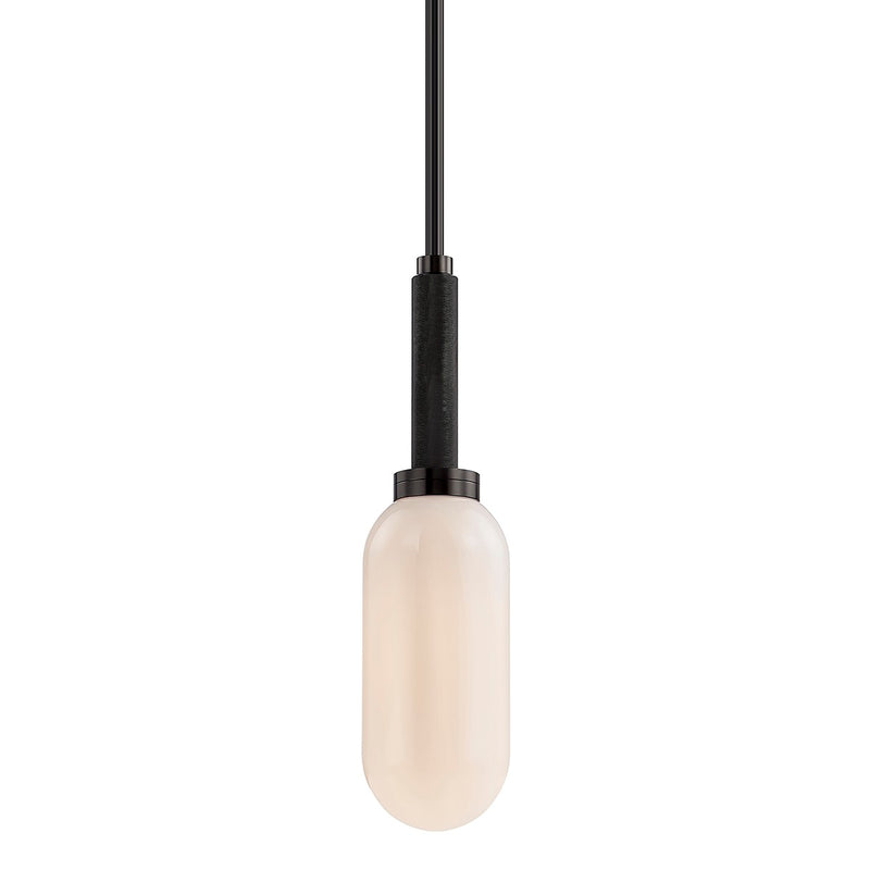 Troy Lighting F7353-AN One Light Pendant, Anodized Black