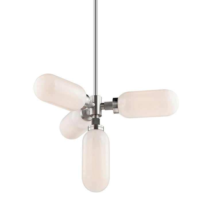 Troy Lighting F7364 Four Light Chandelier, Anodized Aluminum
