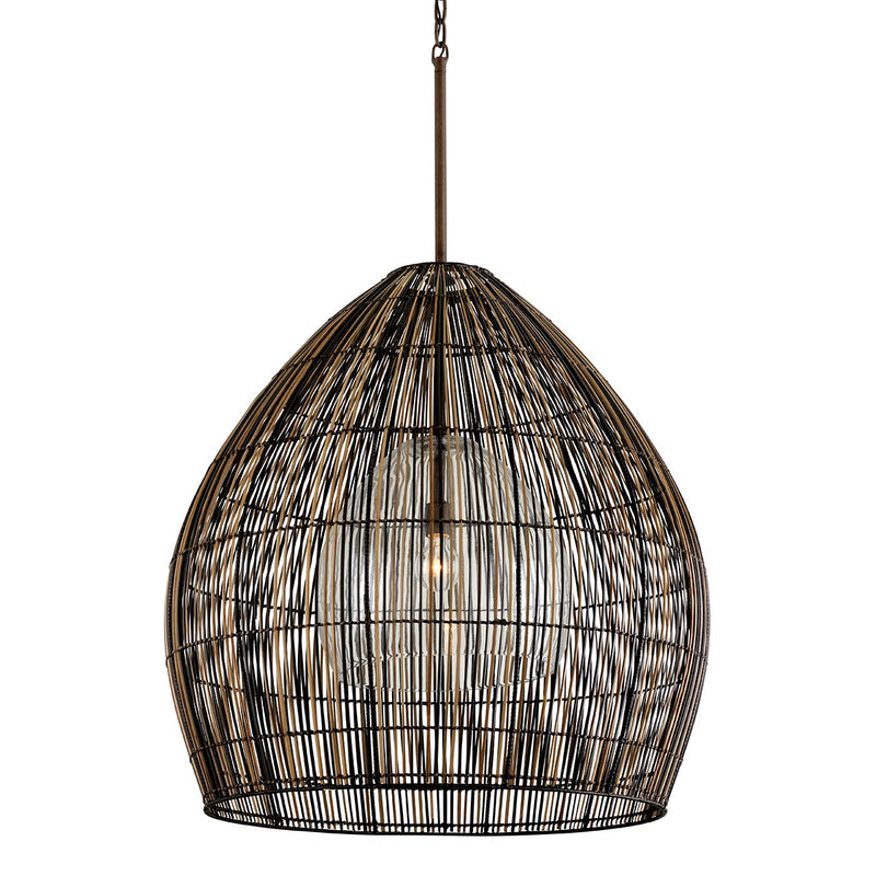 Troy Lighting F7532-TBZ One Light Chandelier, Textured Bronze