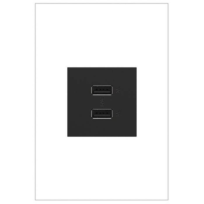 Legrand ARUSB2AA6G4 USB Type-A/A Outlet Module, Graphite
