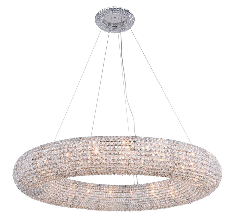Elegant Lighting 2114G52C/RC 20 Light Chandelier, Chrome