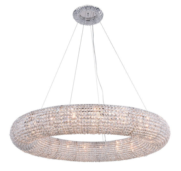 Elegant Lighting 2114G52C/RC 20 Light Chandelier, Chrome