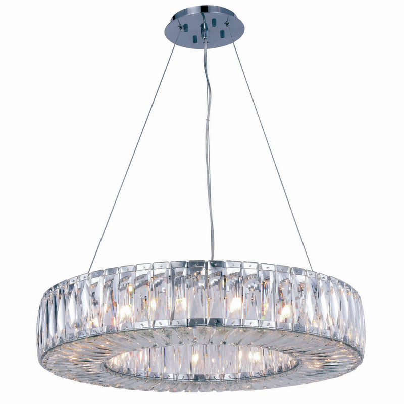 Elegant Lighting 2116D26C/RC 15 Light Chandelier, Chrome