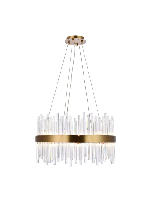Elegant Lighting 3000D25G 16 Light Chandelier, Gold