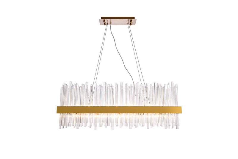 Elegant Lighting 3000G36G 20 Light Chandelier, Gold
