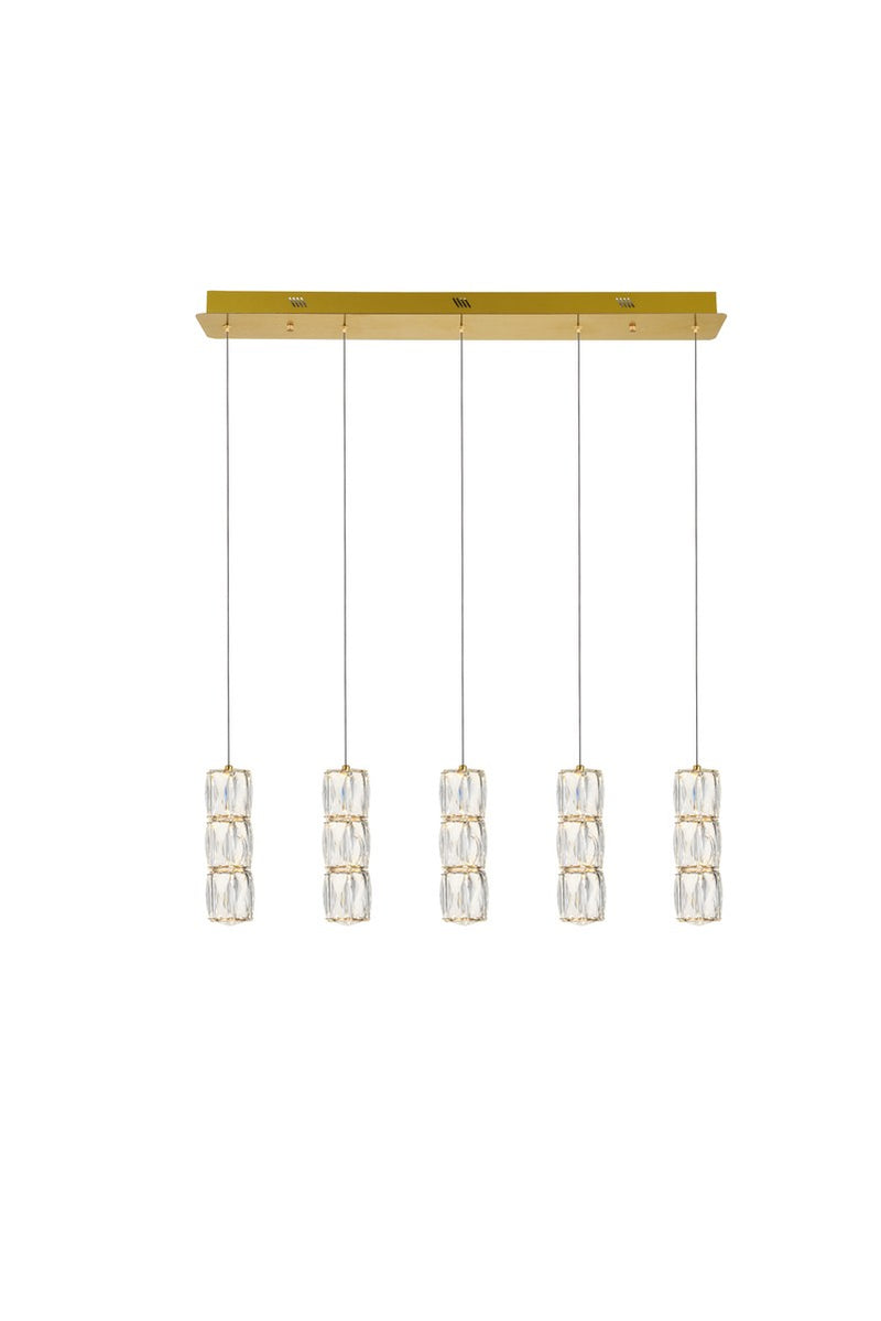 Elegant Lighting 3500D5G LED Pendant, Gold
