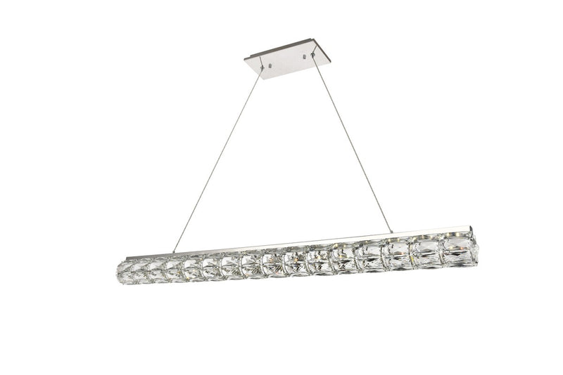Elegant Lighting 3501D48C LED Chandelier, Chrome