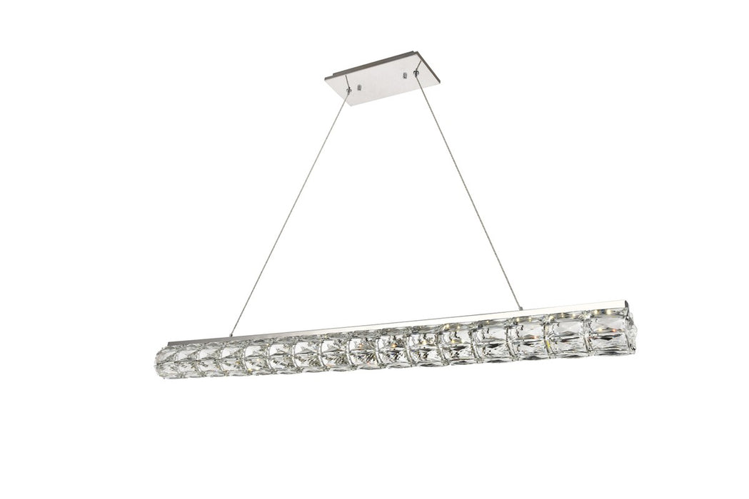 Elegant Lighting 3501D48C LED Chandelier, Chrome