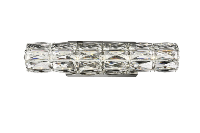 Elegant Lighting 3501W18C LED Bath Sconce, Chrome