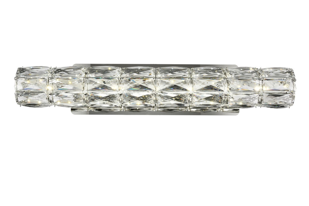 Elegant Lighting 3501W24C LED Bath Sconce, Chrome