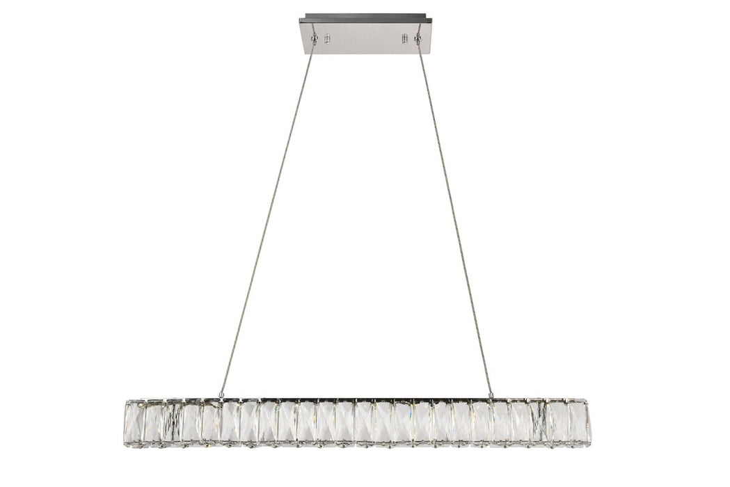 Elegant Lighting 3502D31C LED Chandelier, Chrome