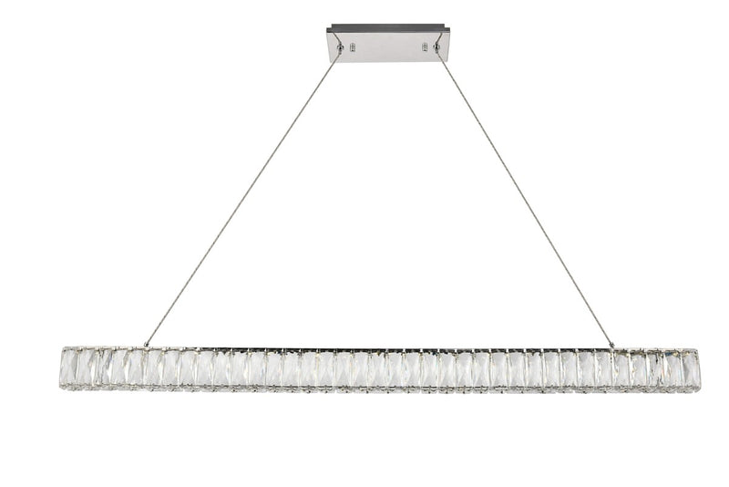 Elegant Lighting 3502D47C LED Chandelier, Chrome