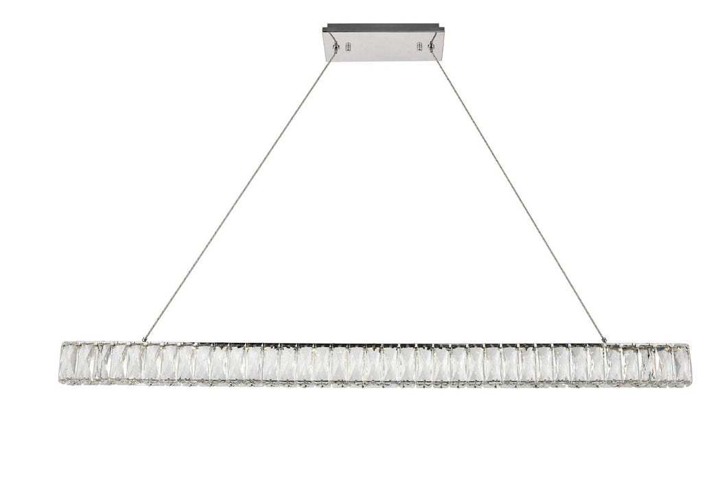 Elegant Lighting 3502D47C LED Chandelier, Chrome