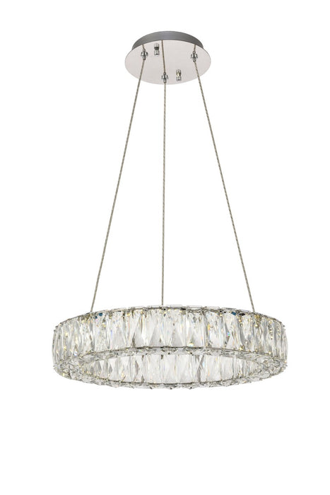Elegant Lighting 3503D17C LED Chandelier, Chrome