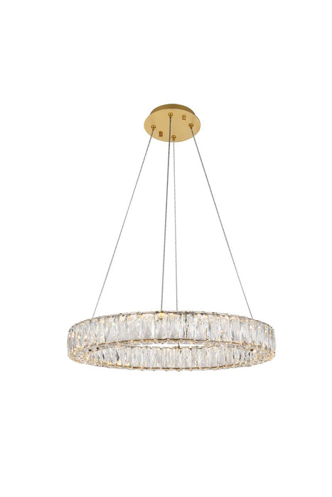 Elegant Lighting 3503D23G LED Chandelier, Gold