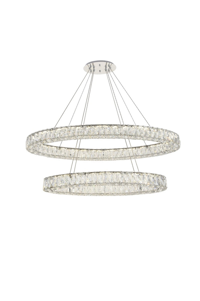 Elegant Lighting 3503D40C LED Chandelier, Chrome