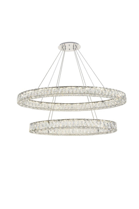 Elegant Lighting 3503D48C LED Chandelier, Chrome