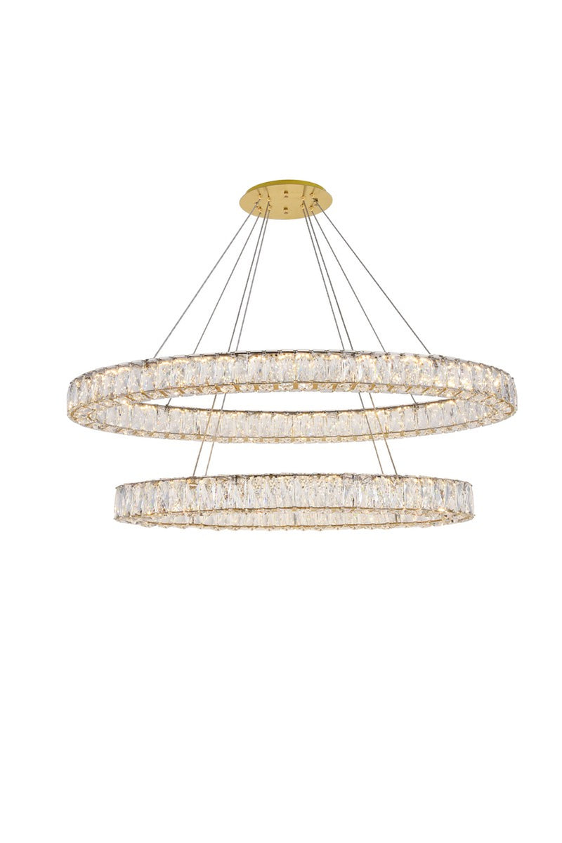Elegant Lighting 3503D48G LED Chandelier, Gold