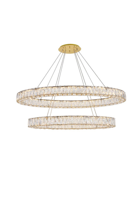 Elegant Lighting 3503D48G LED Chandelier, Gold