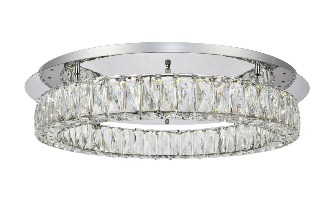 Elegant Lighting 3503F26C LED Flush Mount, Chrome