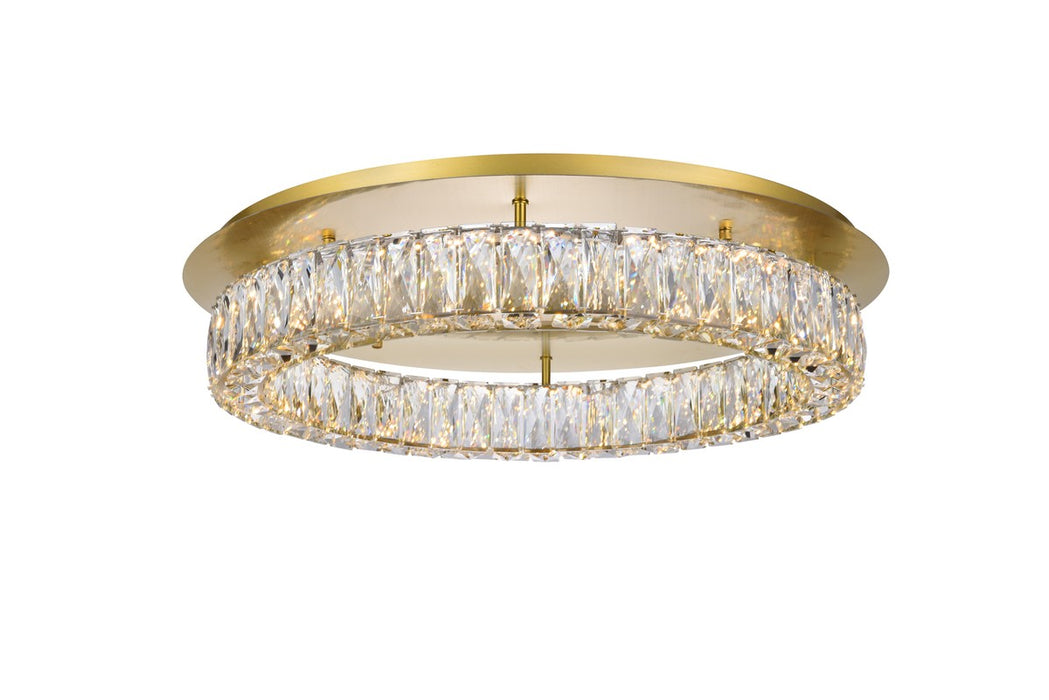 Elegant Lighting 3503F26G LED Flush Mount, Gold