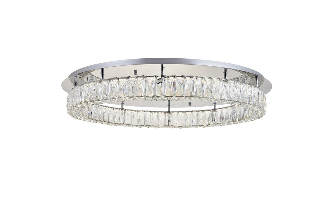 Elegant Lighting 3503F33C LED Flush Mount, Chrome